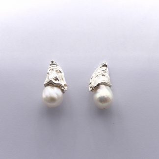 orecchini argento e perle